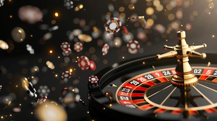 Three Card Poker dealer at indomaxbet live studio